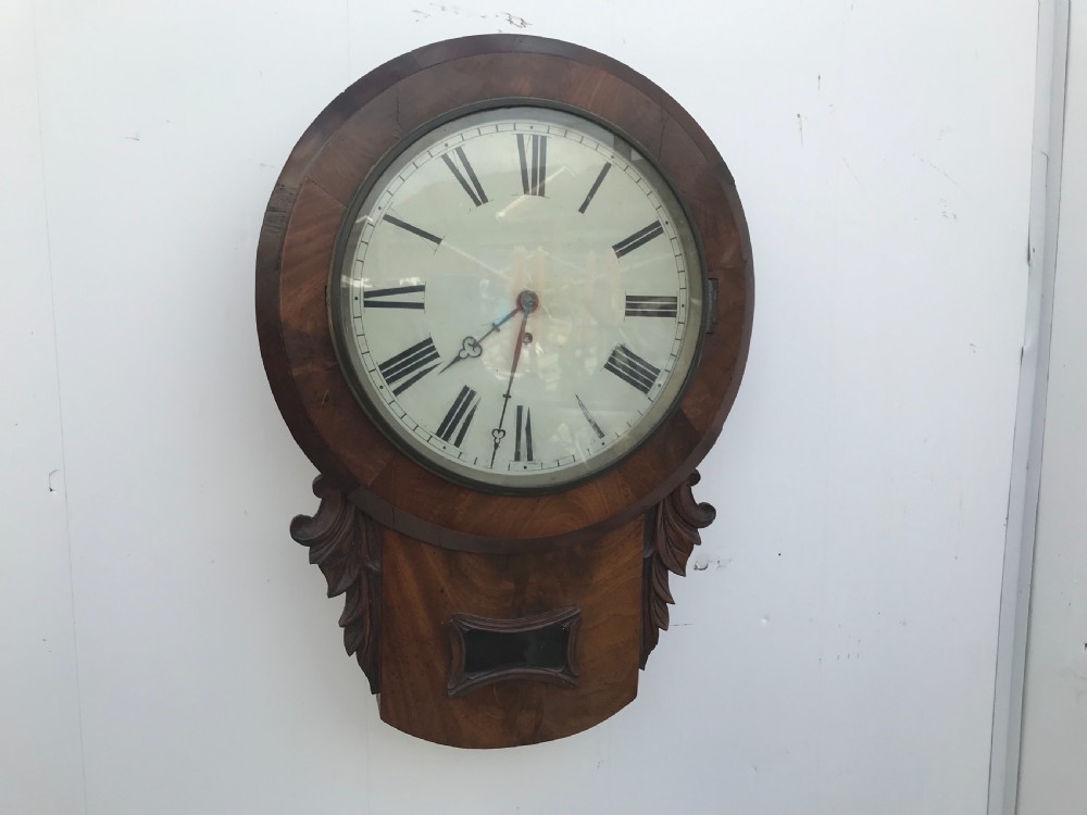 Victorian Drop Dial mahogany cased fusee Untouched 