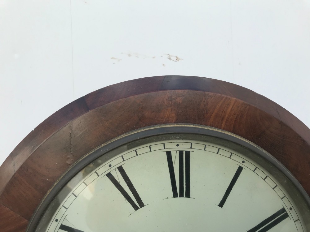 Victorian Drop Dial mahogany cased fusee Untouched  View III