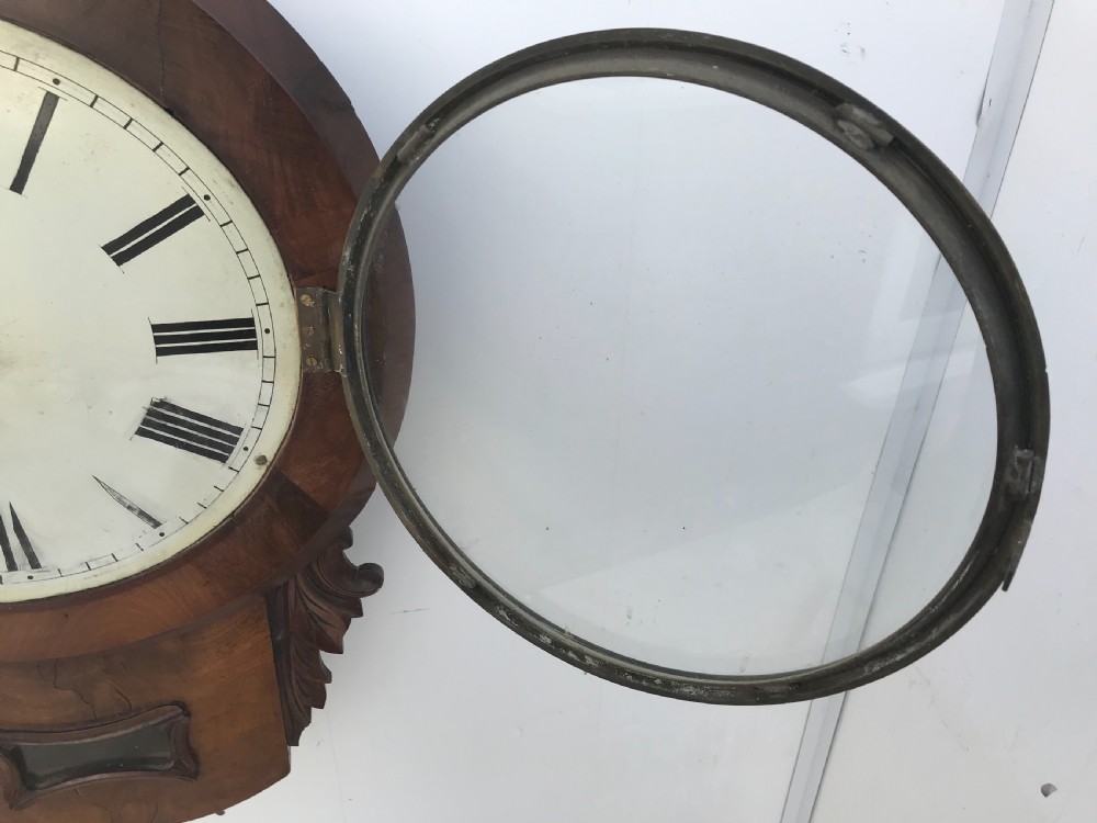Victorian Drop Dial mahogany cased fusee Untouched  View V