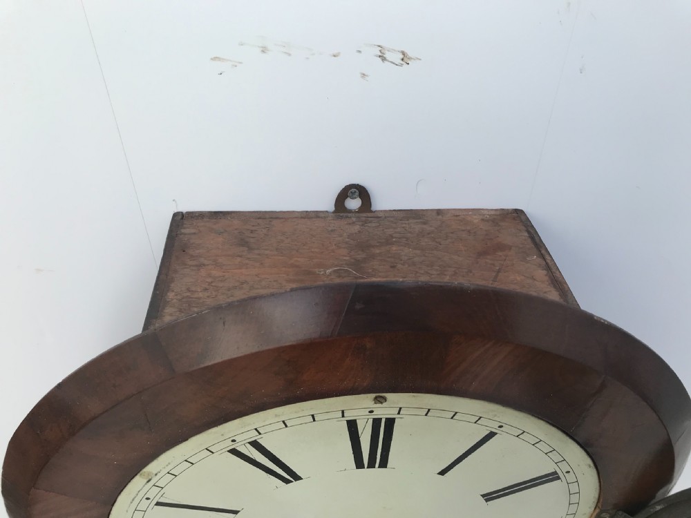 Victorian Drop Dial mahogany cased fusee Untouched  View VI