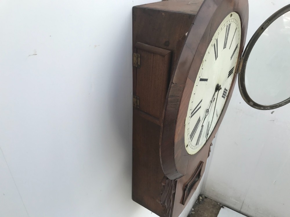 Victorian Drop Dial mahogany cased fusee Untouched  View VII