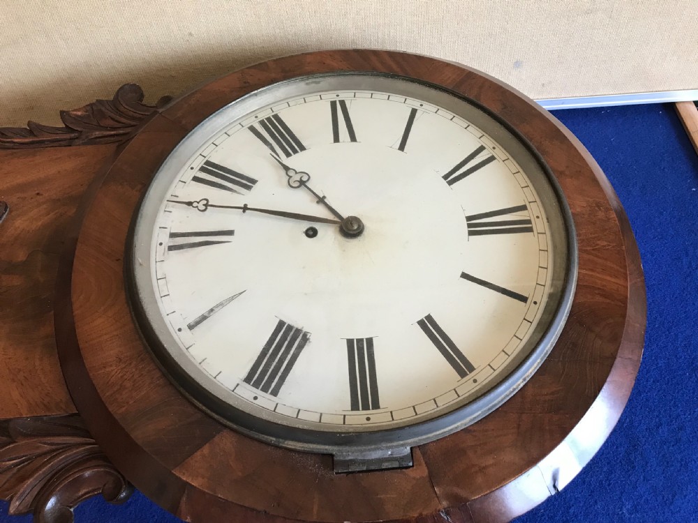 Victorian Drop Dial mahogany cased fusee Untouched  View XIII