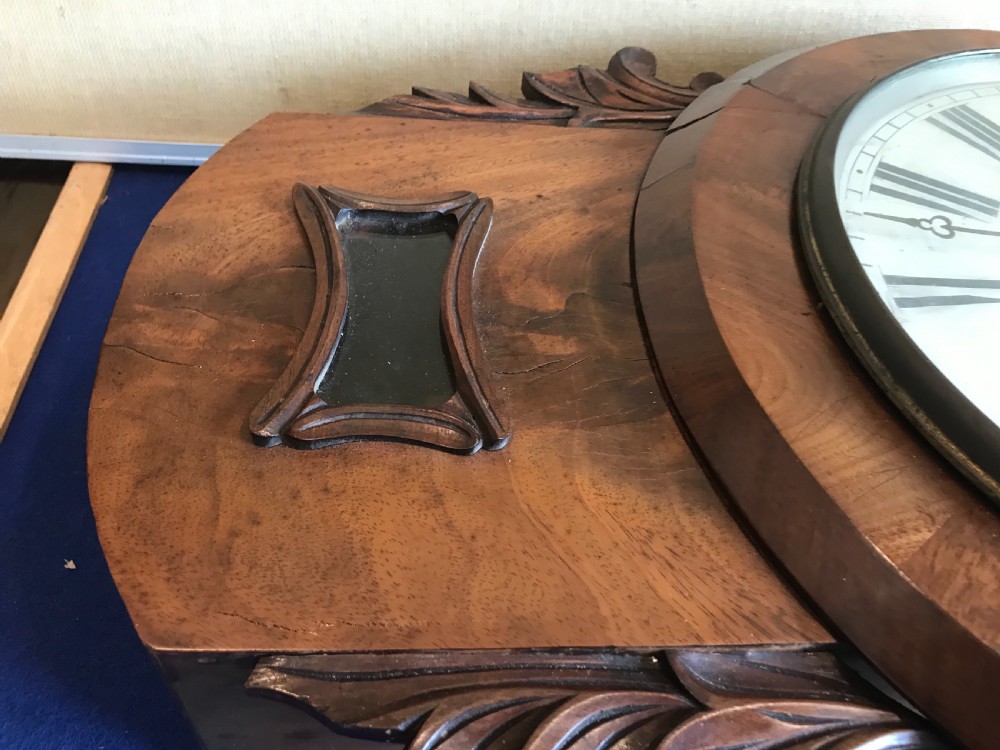 Victorian Drop Dial mahogany cased fusee Untouched  View XIV