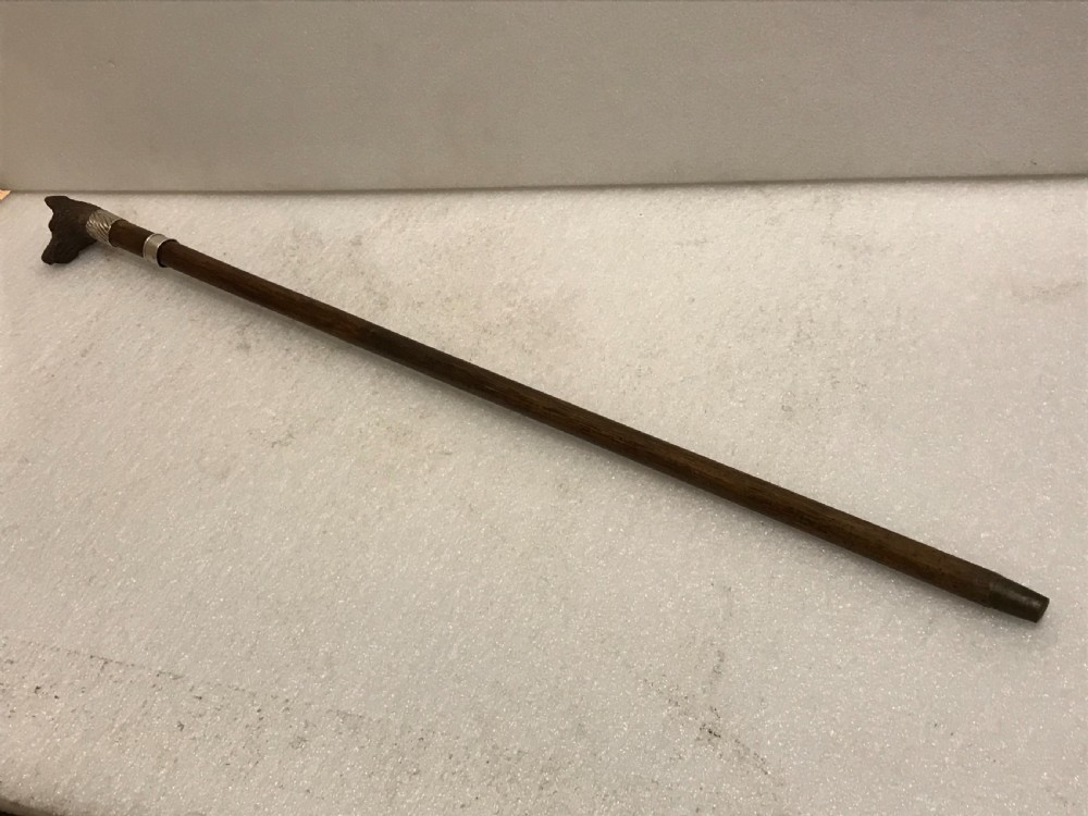 Gentleman’s walking stick sword stick with carved handle