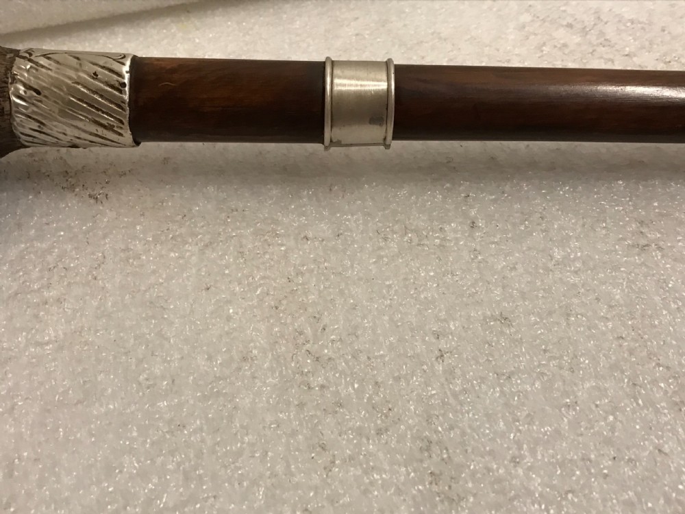Gentleman’s walking stick sword stick with carved handle View II
