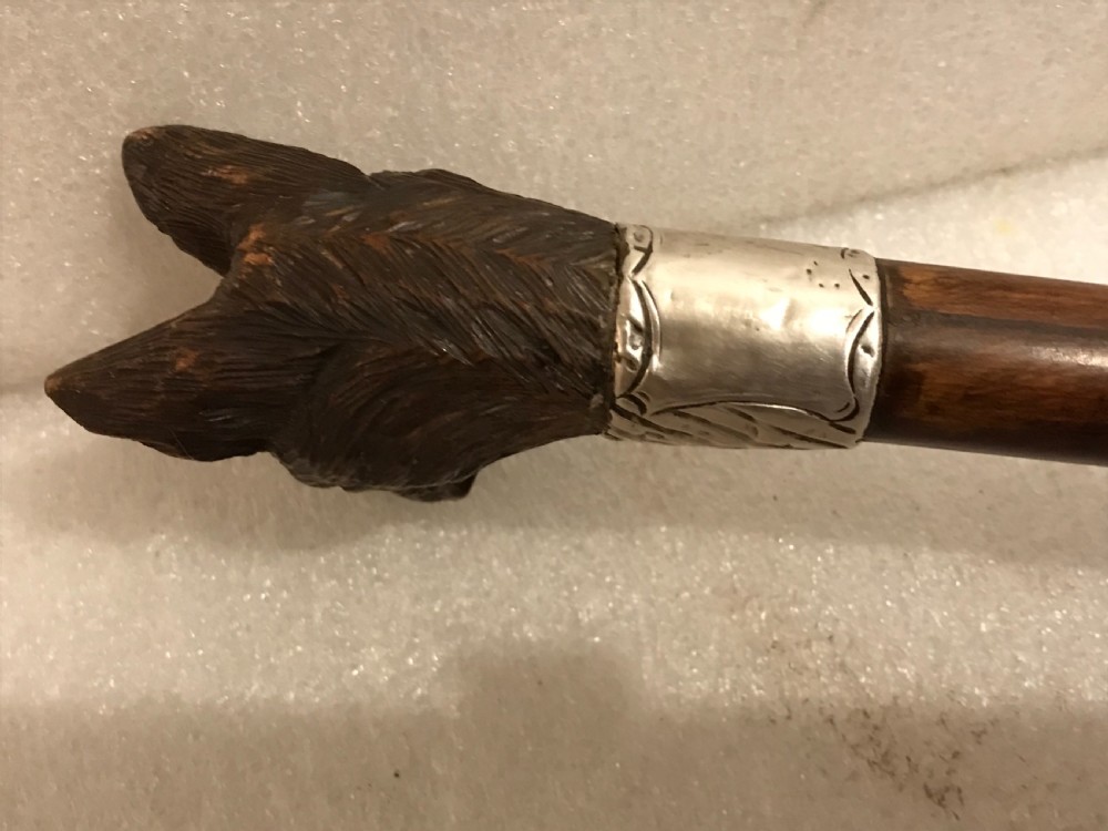 Gentleman’s walking stick sword stick with carved handle View XI