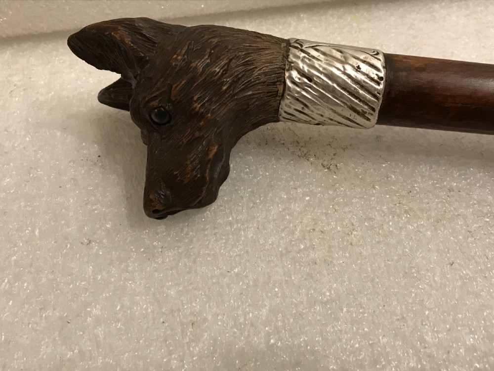 Gentleman’s walking stick sword stick with carved handle View XXV