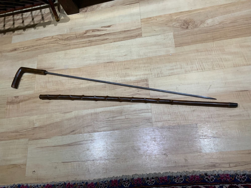 Irish Blackthorn walking stick sword stick superb 