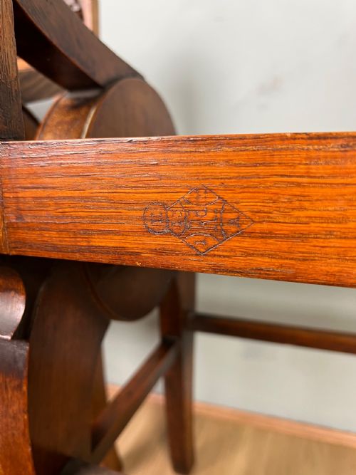 MATCHED PAIR OF OAK AESTHETIC HALL BENCHES MADE BY SCHOOLBREAD - ADDITIONAL PHOTO 6