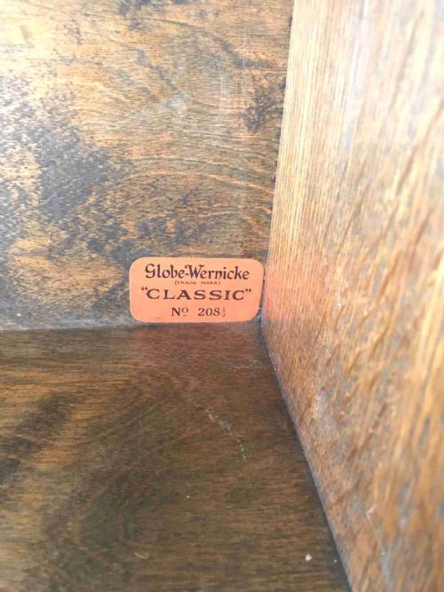 OAK GLOBE WERNICKE 4 STACK BOOKCASE - ADDITIONAL PHOTO 4