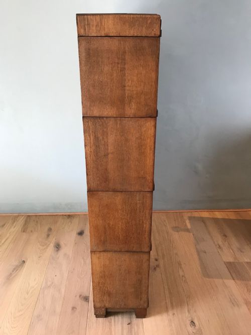 OAK GLOBE WERNICKE 4 STACK BOOKCASE - ADDITIONAL PHOTO 6