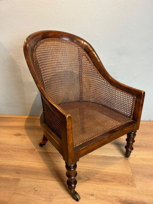 antique 19th century bergere arm chair - CATEGORY: ANTIQUE CHAIRS - DATED 19TH CENTURY