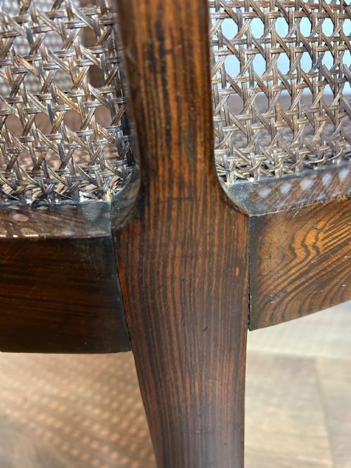 ANTIQUE 19TH CENTURY BERGERE ARM CHAIR - ADDITIONAL PHOTO 6