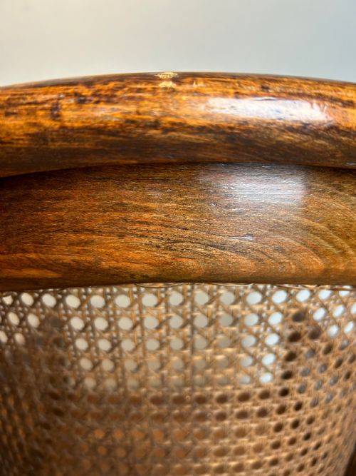 ANTIQUE 19TH CENTURY BERGERE ARM CHAIR - ADDITIONAL PHOTO 10