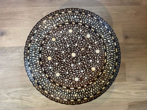 ANTIQUE INDIAN HOSHIARPUR TABLE - ADDITIONAL PHOTO 4