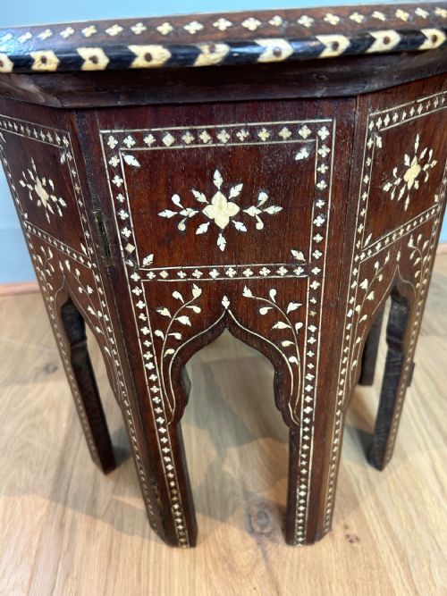 ANTIQUE INDIAN HOSHIARPUR TABLE - ADDITIONAL PHOTO 5