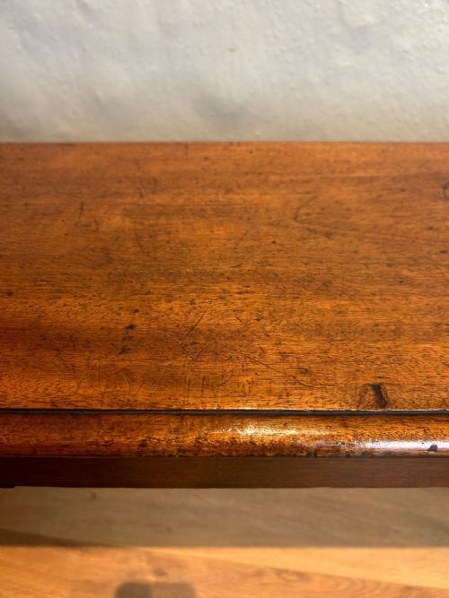 MAHOGANY 19TH CENTURY HALL BENCH - ADDITIONAL PHOTO 3