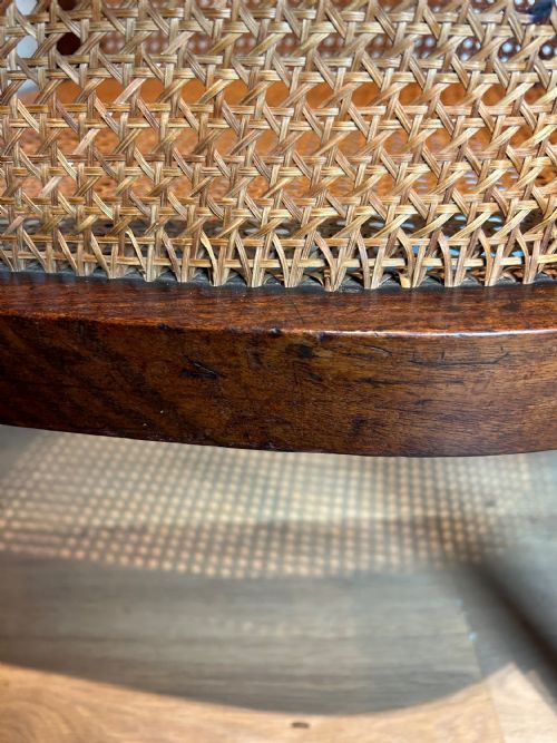 ENGLISH 19TH CENTURY MAHOGANY BERGERE ARM CHAIR BY GILLOWS - ADDITIONAL PHOTO 6