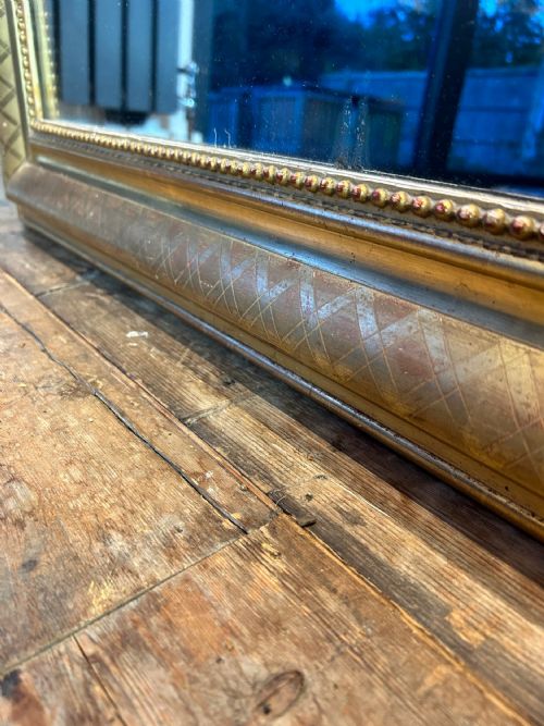 ANTIQUE FRENCH LOUIS PHILIPPE GILT MIRROR - ADDITIONAL PHOTO 2