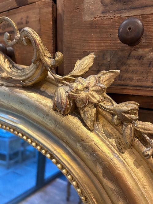 ANTIQUE FRENCH LOUIS PHILIPPE GILT MIRROR - ADDITIONAL PHOTO 6