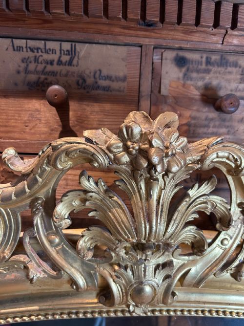 ANTIQUE FRENCH LOUIS PHILIPPE GILT MIRROR - ADDITIONAL PHOTO 8
