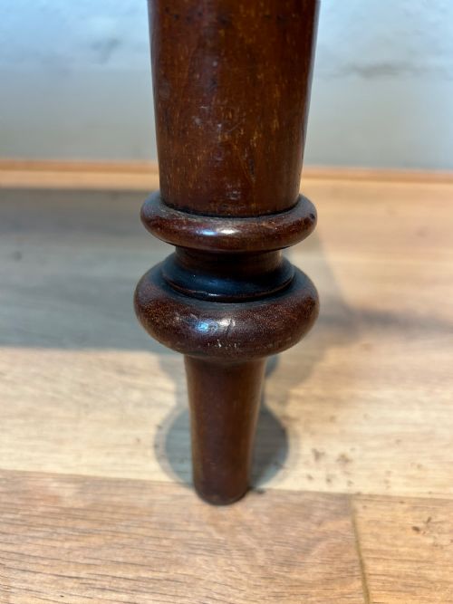 VICTORIAN MAHOGANY HALL BENCH WINDOW SEAT - ADDITIONAL PHOTO 4