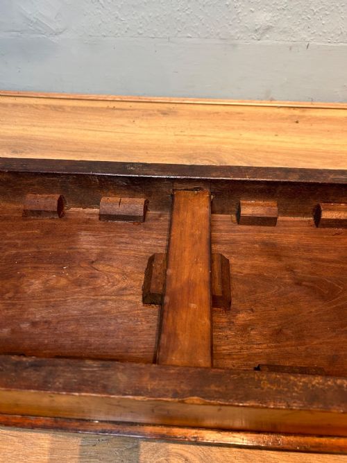 VICTORIAN MAHOGANY HALL BENCH WINDOW SEAT - ADDITIONAL PHOTO 7
