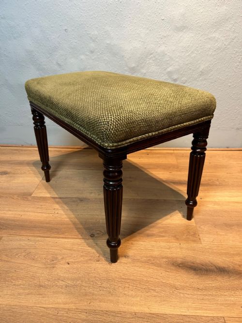 REGENCY MAHOGANY STOOL - ADDITIONAL PHOTO 1