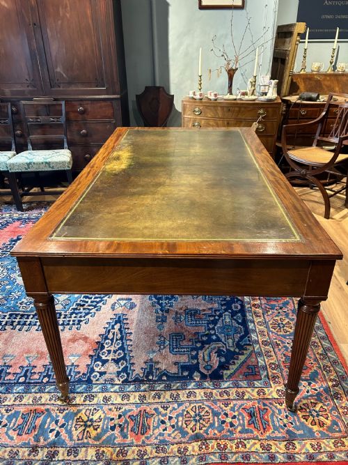GEORGE 3RD MAHOGANY PARTNERS LIBRARY TABLE - ADDITIONAL PHOTO 1