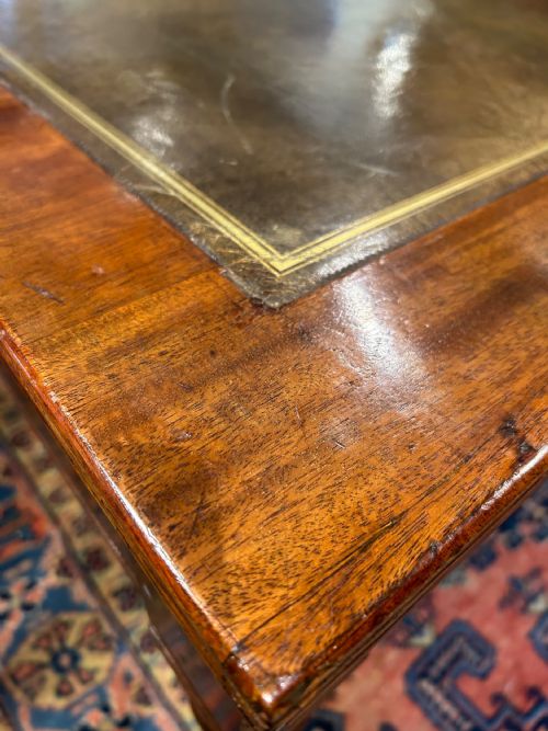 GEORGE 3RD MAHOGANY PARTNERS LIBRARY TABLE - ADDITIONAL PHOTO 5