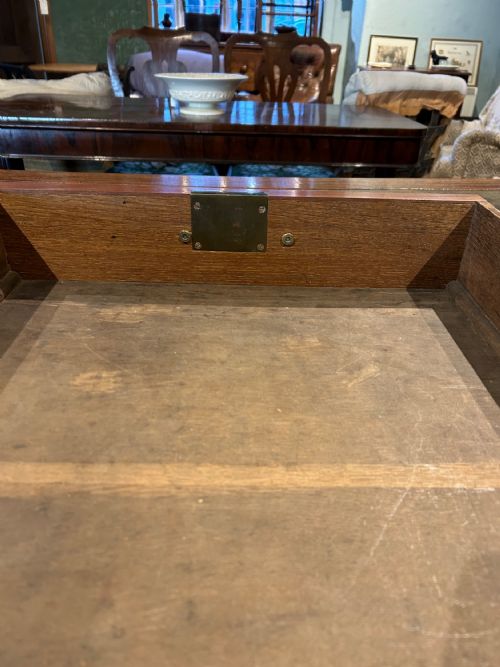 GEORGE 3RD MAHOGANY PARTNERS LIBRARY TABLE - ADDITIONAL PHOTO 6