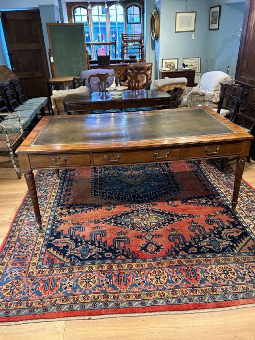 GEORGE 3RD MAHOGANY PARTNERS LIBRARY TABLE - ADDITIONAL PHOTO 9