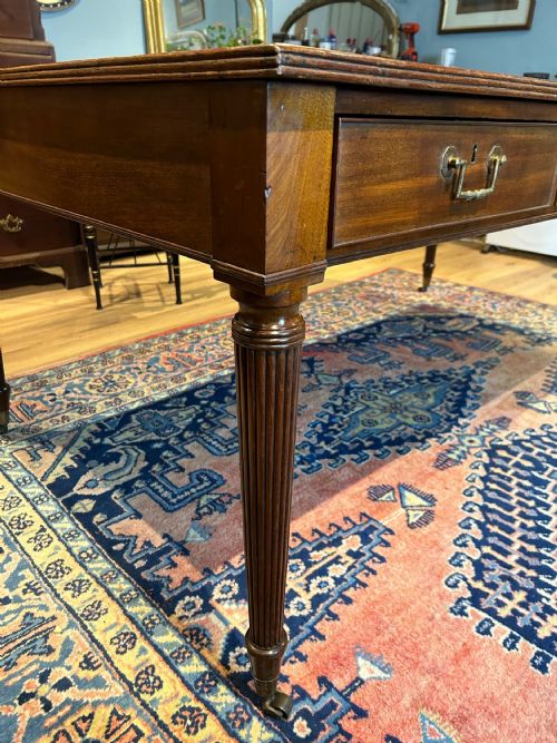 GEORGE 3RD MAHOGANY PARTNERS LIBRARY TABLE - ADDITIONAL PHOTO 15