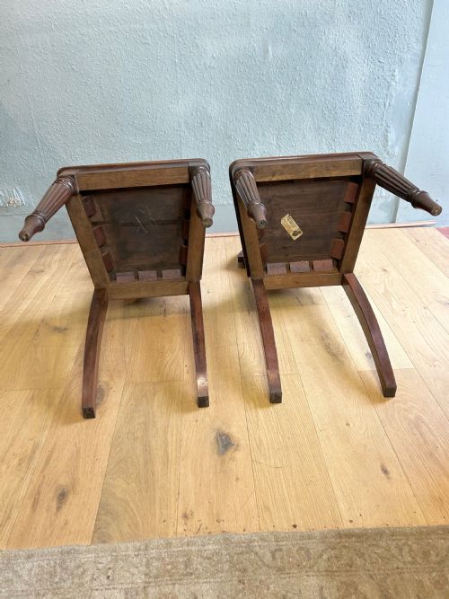 PAIR OF REGENCY MAHOGANY GILLOWS HALL CHAIRS - ADDITIONAL PHOTO 10