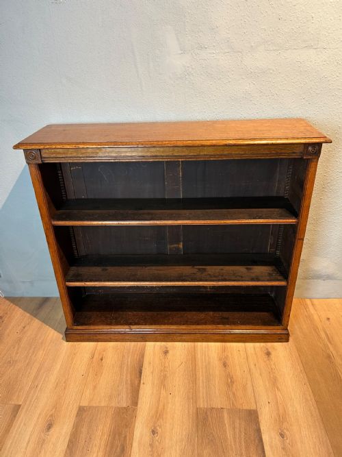 william 4th oak open bookcase - CATEGORY: ANTIQUE BOOKCASES - DATED 19TH CENTURY