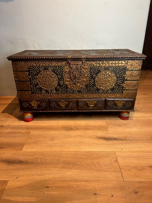 zanzibar chest - CATEGORY: ANTIQUE CHESTS - DATED 19TH CENTURY
