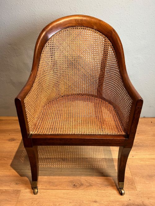 REGENCY MAHOGANY BERGERE ARM CHAIR - ADDITIONAL PHOTO 2