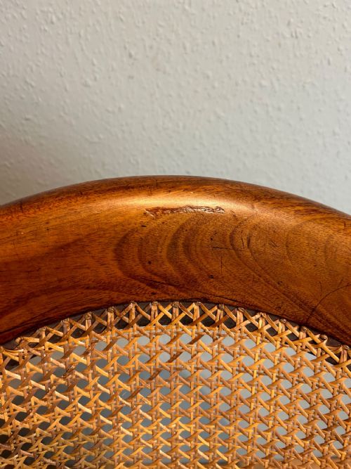 REGENCY MAHOGANY BERGERE ARM CHAIR - ADDITIONAL PHOTO 6