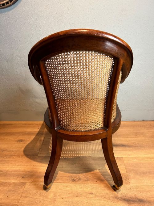 REGENCY MAHOGANY BERGERE ARM CHAIR - ADDITIONAL PHOTO 7
