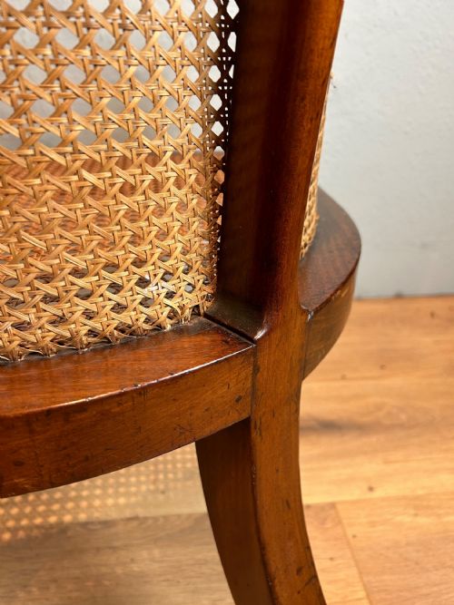 REGENCY MAHOGANY BERGERE ARM CHAIR - ADDITIONAL PHOTO 8