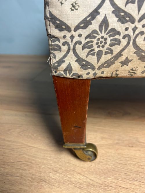 HOWARD SONS UPHOLSTERED STOOL - ADDITIONAL PHOTO 2