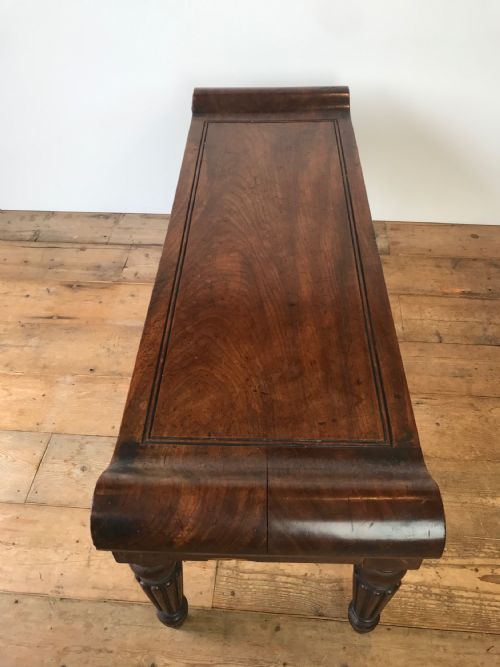 GILLOWS REGENCY MAHOGANY HALL BENCH - ADDITIONAL PHOTO 3