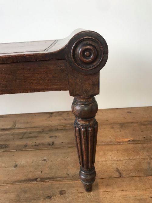 GILLOWS REGENCY MAHOGANY HALL BENCH - ADDITIONAL PHOTO 4