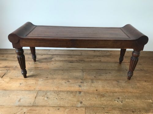 GILLOWS REGENCY MAHOGANY HALL BENCH - ADDITIONAL PHOTO 5