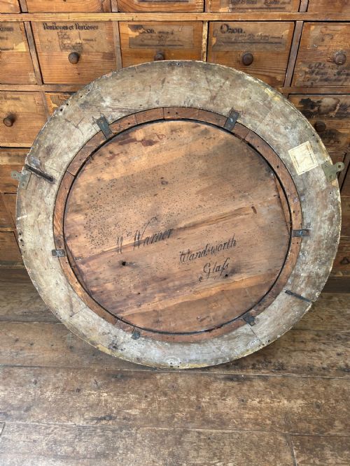 LARGE REGENCY GILT CONVEX MIRROR - ADDITIONAL PHOTO 5