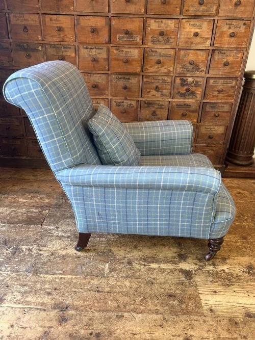 19TH CENTURY HOWARD SONS STYLE ARM CHAIR - ADDITIONAL PHOTO 2