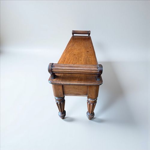 WILLIAM IV MAHOGANY HALL BENCH IN THE MANNER OF GILLOWS - ADDITIONAL PHOTO 3