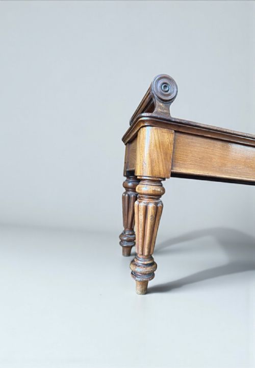 WILLIAM IV MAHOGANY HALL BENCH IN THE MANNER OF GILLOWS - ADDITIONAL PHOTO 5