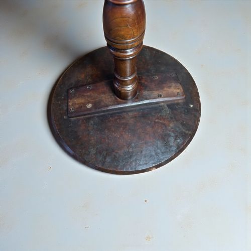 LATE GEORGE 3RD SOLID BURR ELM TRIPOD TABLE - ADDITIONAL PHOTO 6