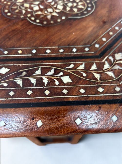 ANGLO INDIAN HOSHIAPUR OCTAGONAL TABLE - ADDITIONAL PHOTO 3
